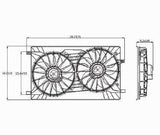 2007-2017 Jeep Patriot Cooling Fan Assy